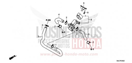 VALVE COMMANDE INJECTION D'AIR CBR650FAJ de 2018